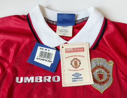 1998/99 Man Utd #30 BROWN UCL Home Jersey (XL)