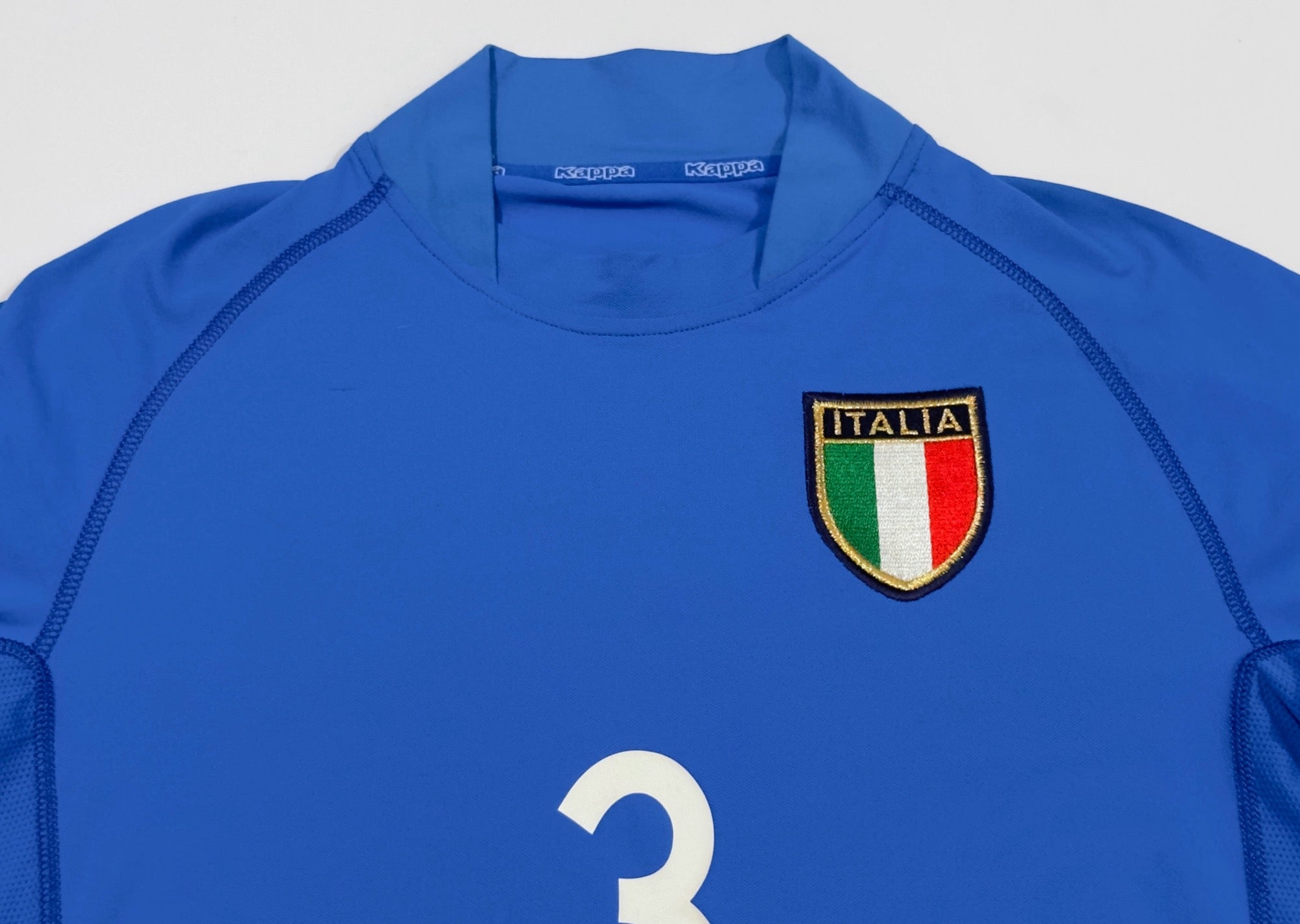 2002 Italy #3 MALDINI Home Jersey (L)