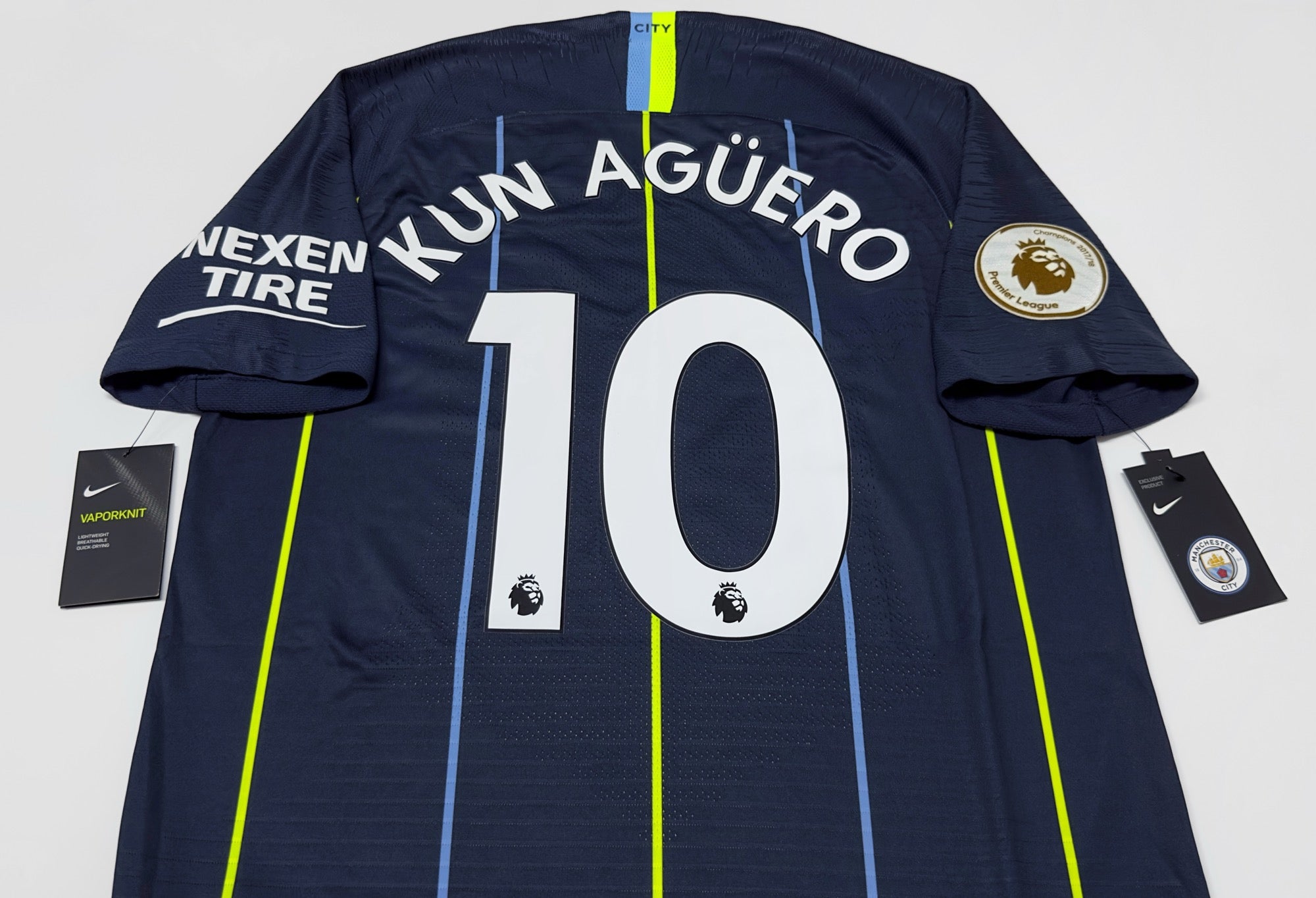 2018/19 Man City #10 KUN AGUERO Away Jersey (L)
