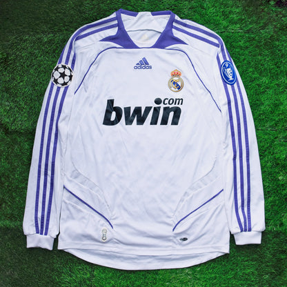 2007/08 Real Madrid #11 ROBBEN Home Jersey (M) L/S