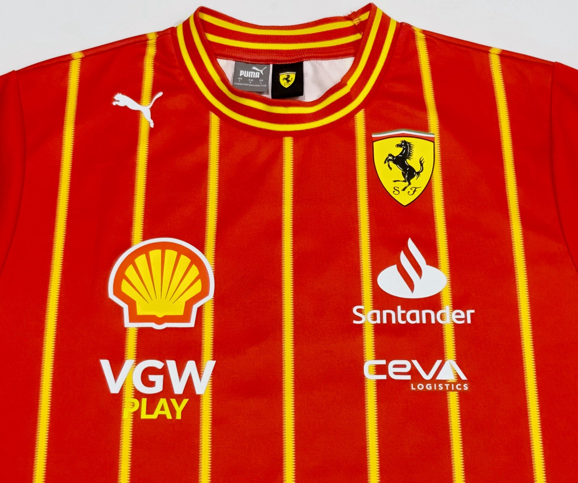 PUMA x Scuderia Ferrari #16 LECLERC Soccer Jersey (L)