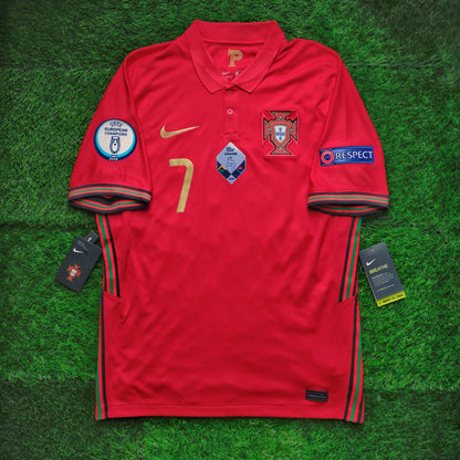 2020/21 Portugal #7 RONALDO Home Jersey (M)