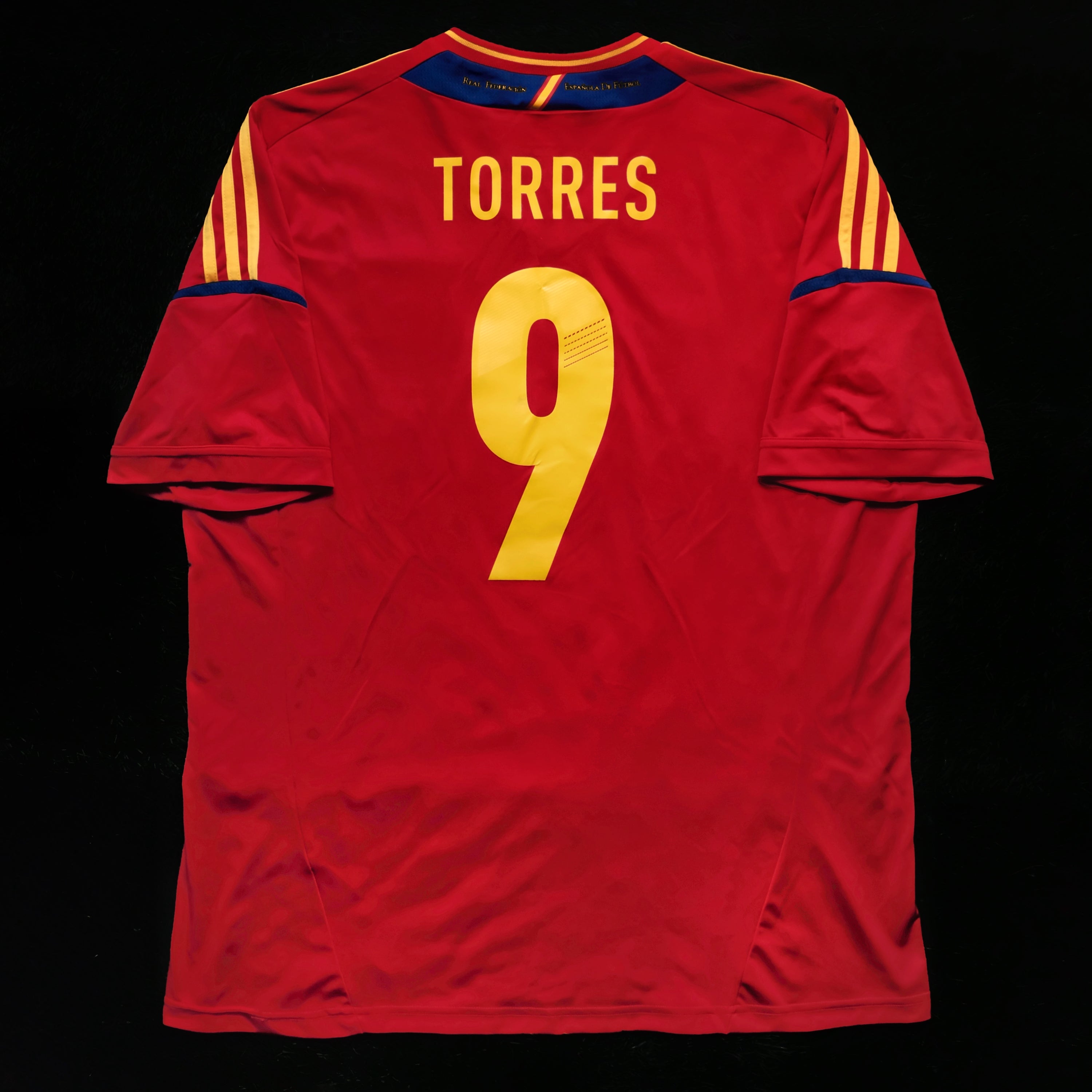 2012 Spain #9 TORRES Home Jersey (XL)