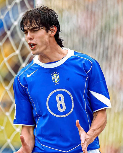 2004/05 Brazil #8 KAKA Away Jersey (M)