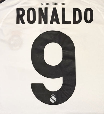 2009/10 Real Madrid #9 RONALDO Home Jersey (Y)