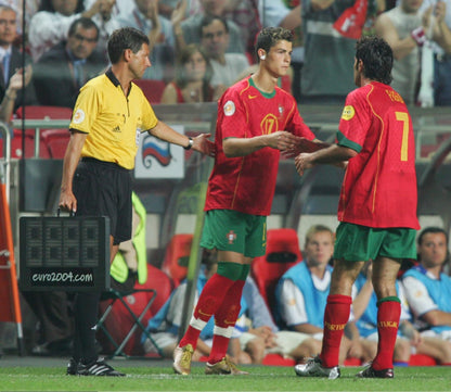 2004/05 Portugal #17 C.RONALDO Home Jersey (S)