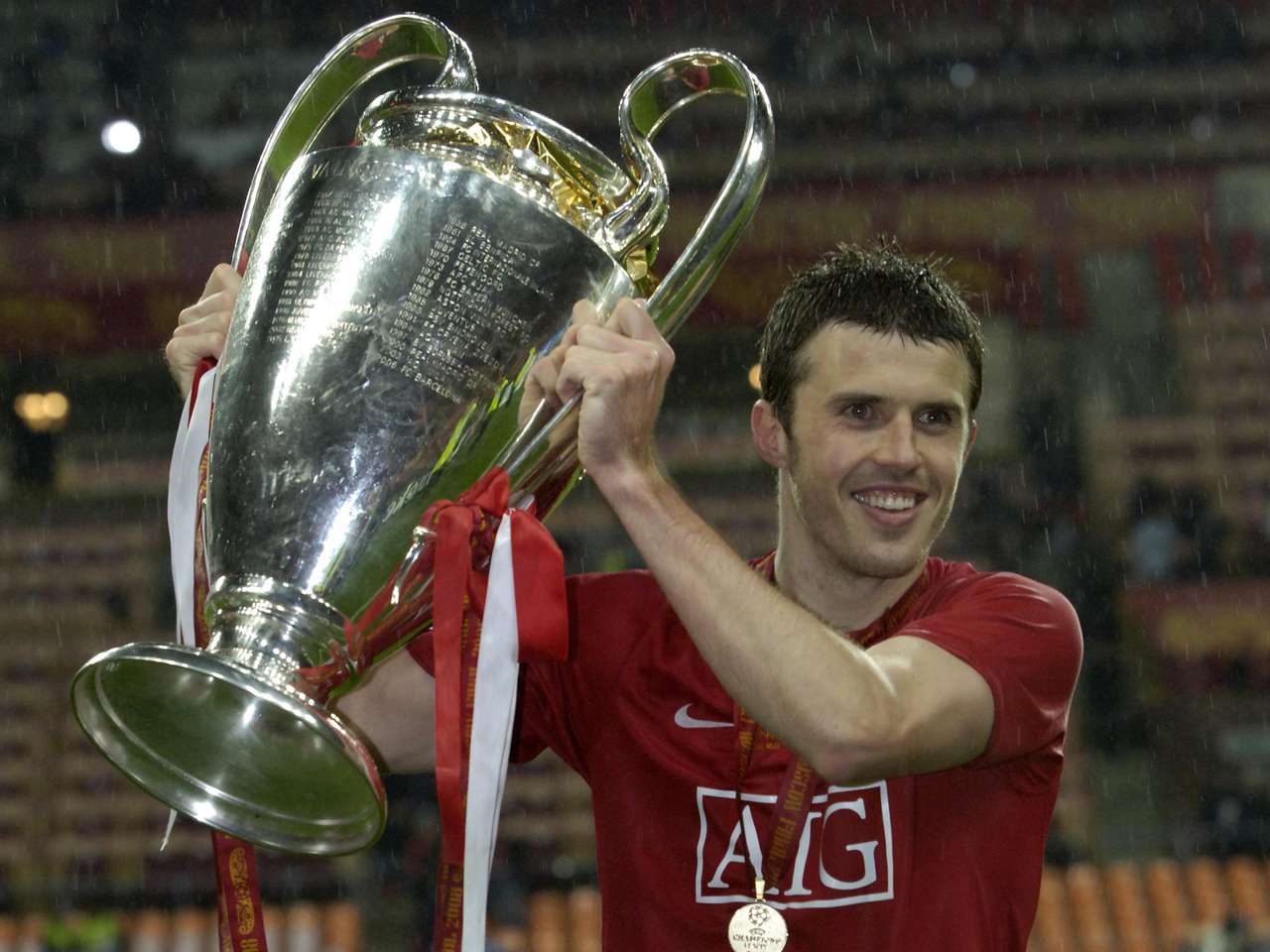 2007/08 Man Utd #16 CARRICK Home Jersey (L)