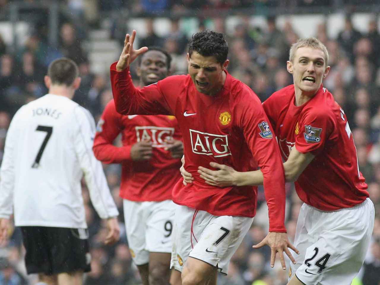 2007/08 Man Utd #7 RONALDO Home Jersey (M) L/S