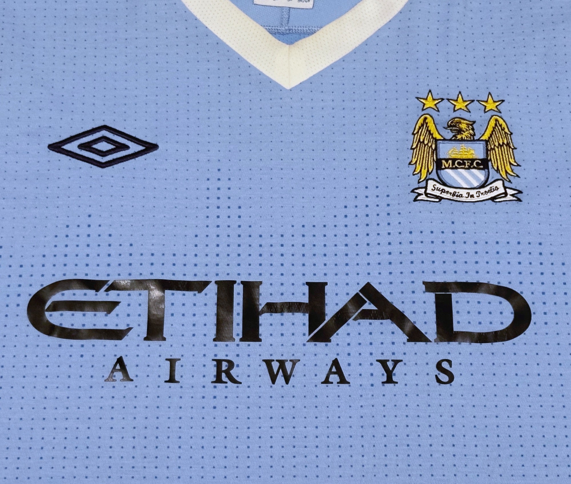 2011/12 Man City #16 KUN AGUERO Home Jersey (S)