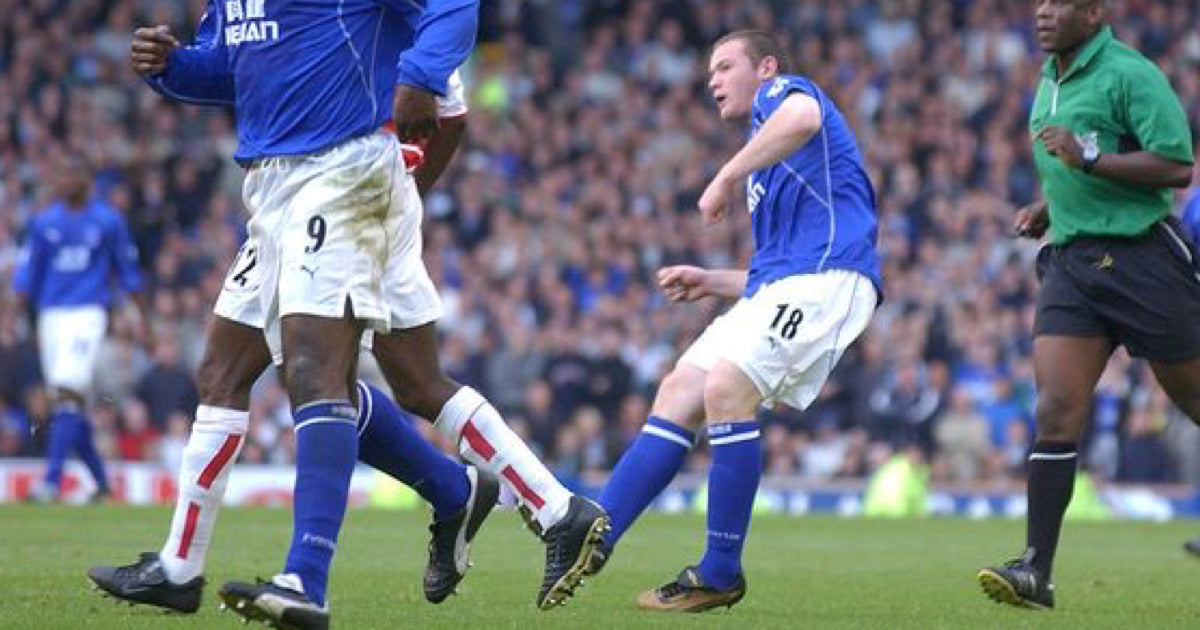 2002/03 Everton #18 ROONEY Home Jersey (L)