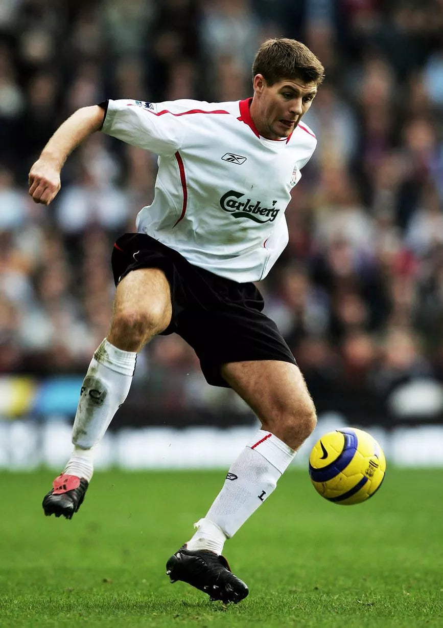 2005/06 Liverpool #8 GERRARD Away Jersey (XL)