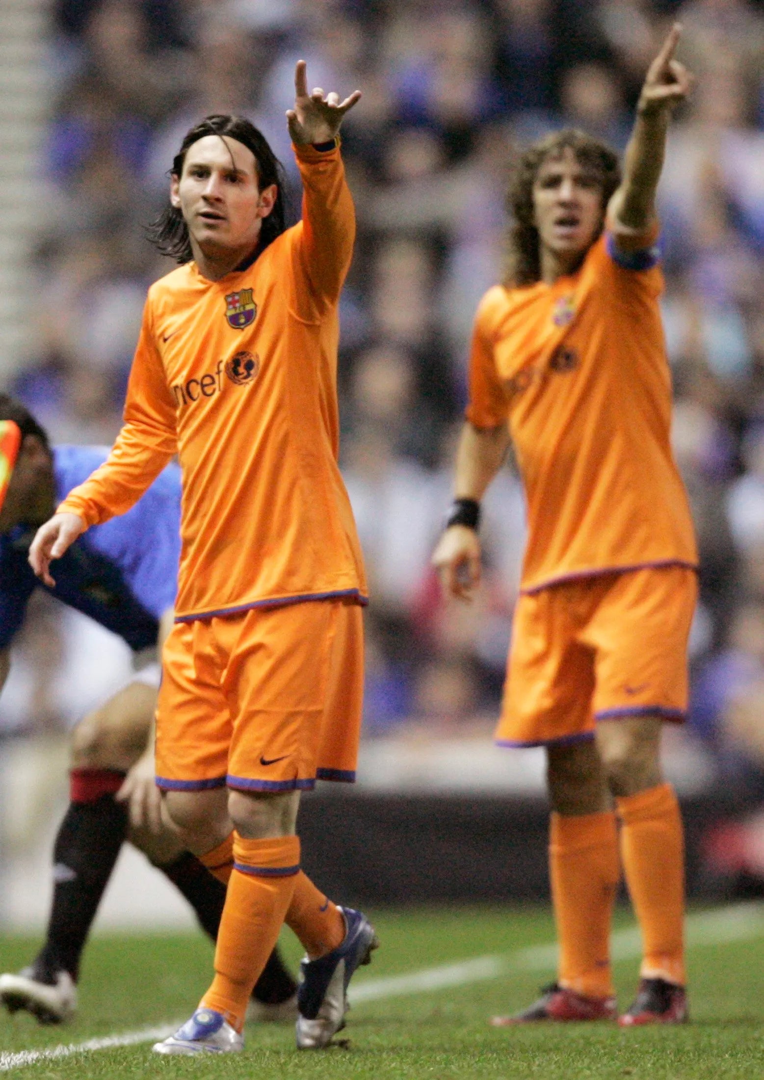 2006/07 Barcelona #19 MESSI Away Jersey (XL)