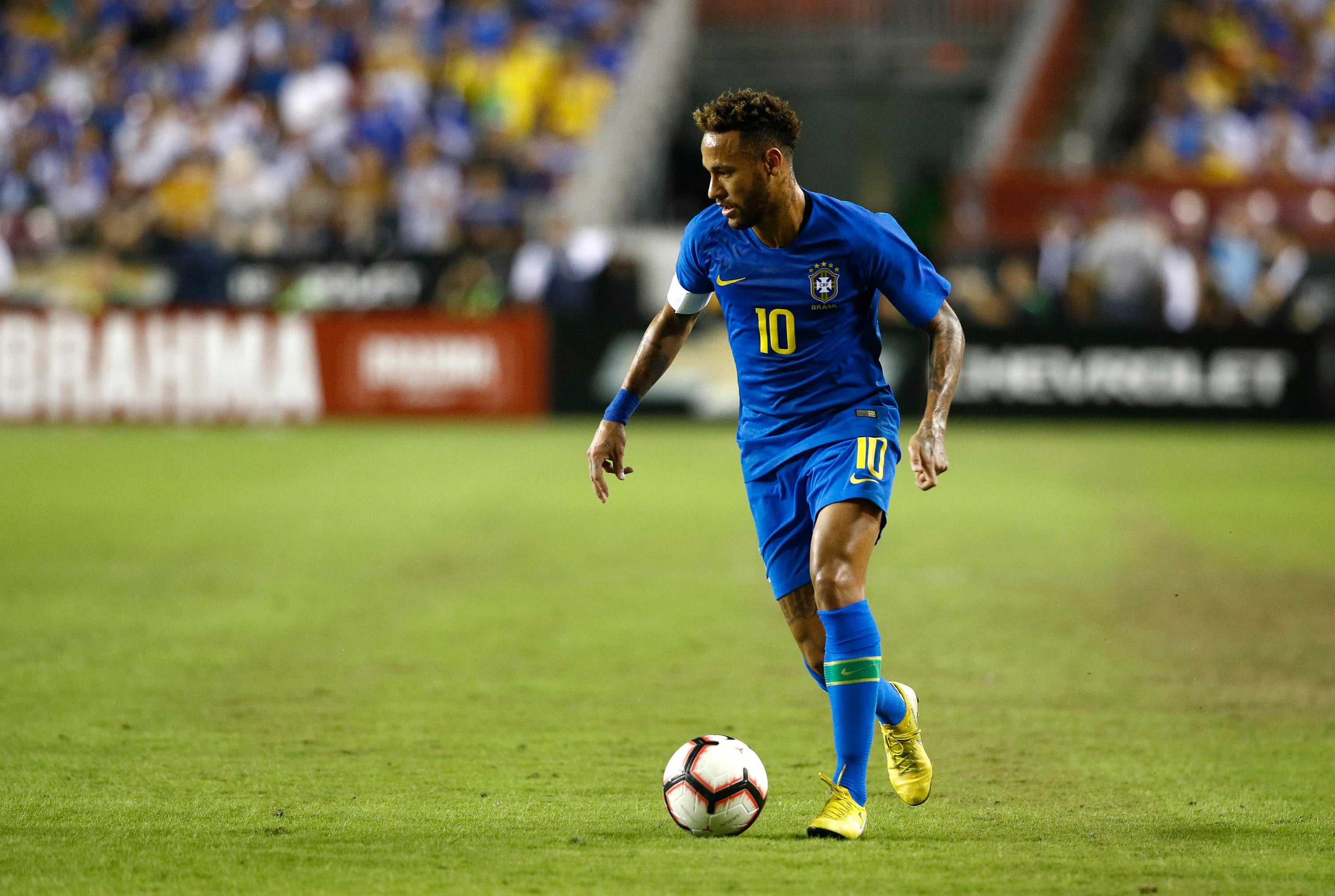 2018 Brazil #10 NEYMAR JR Away Jersey (S)