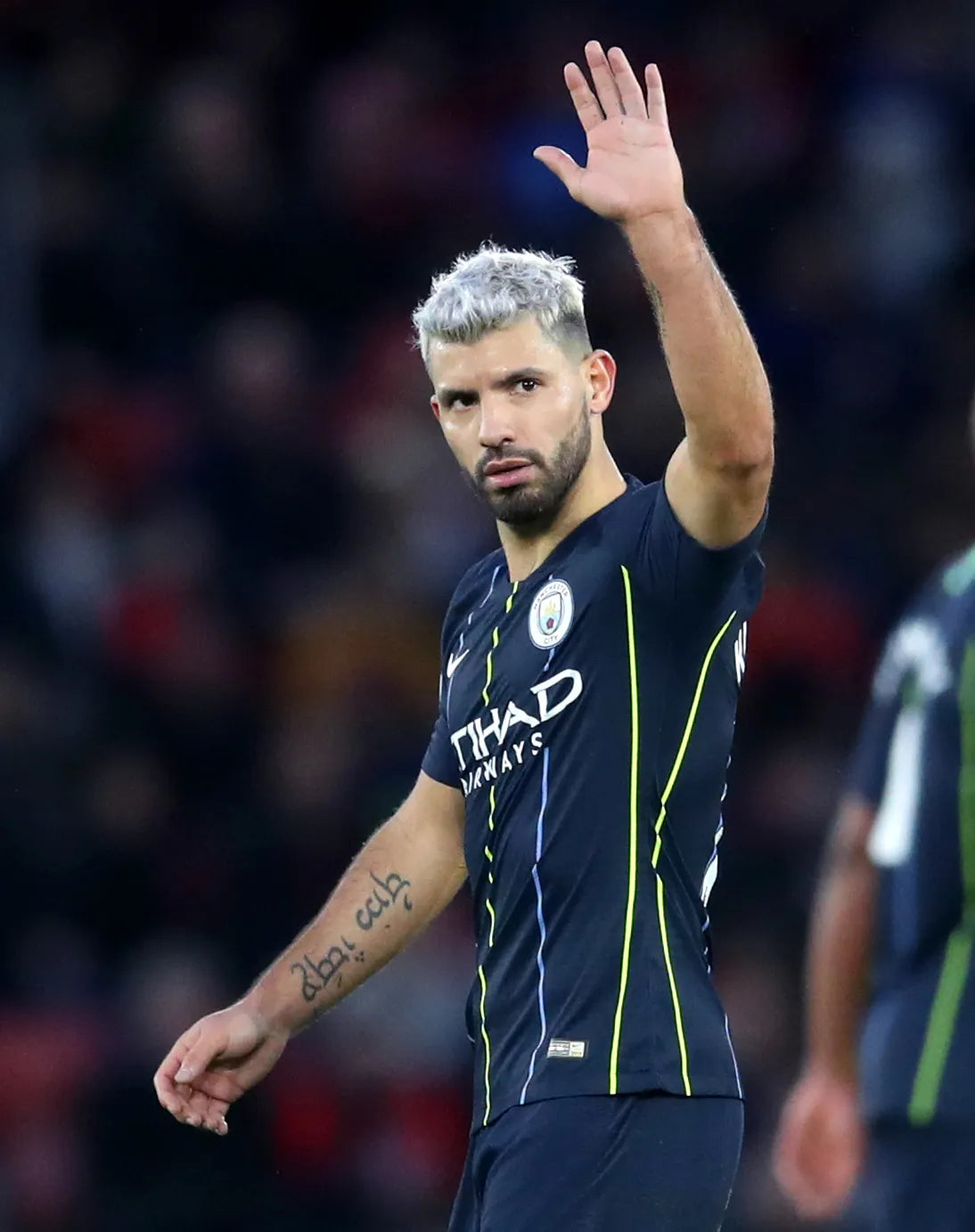 2018/19 Man City #10 KUN AGUERO Away Jersey (L)