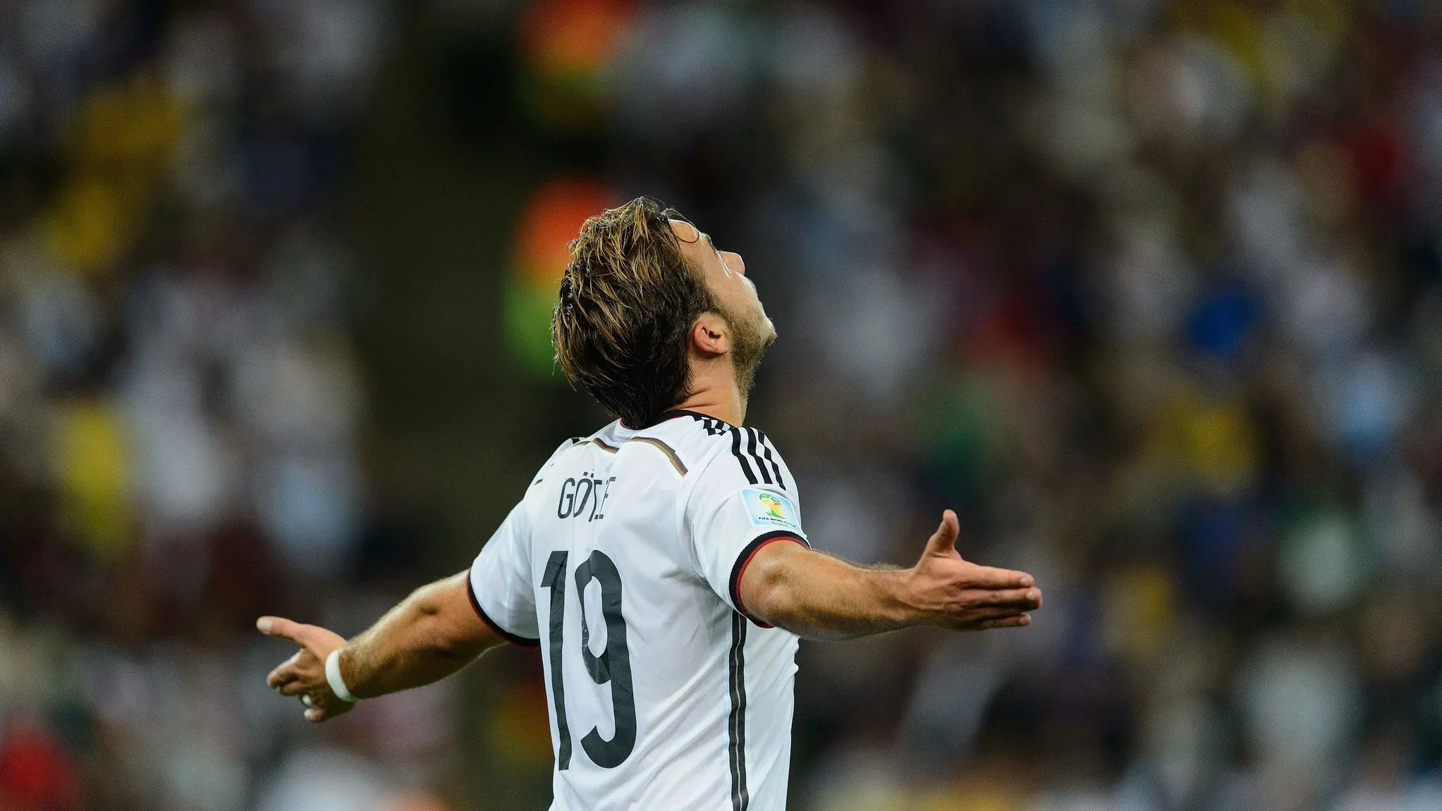 2014 Germany #19 GOTZE Home Jersey (M)