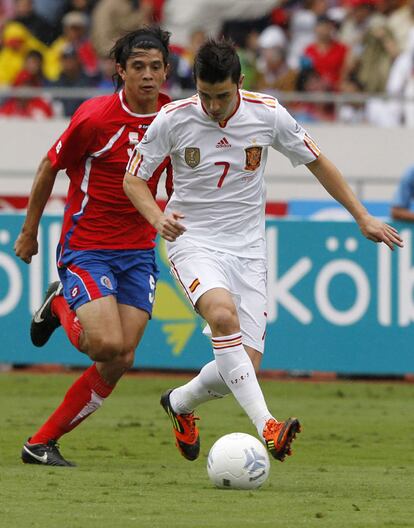 2011 Spain #7 DAVID VILLA Away Jersey (XL)