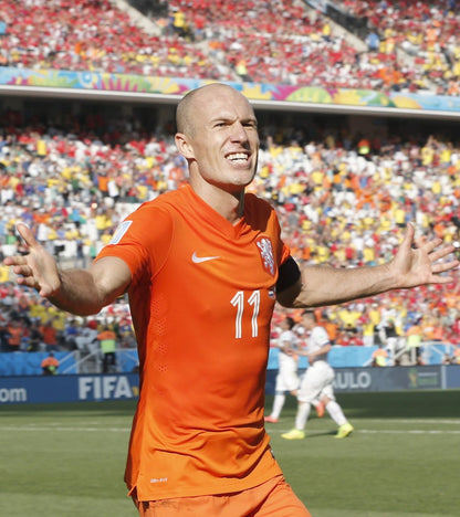 2014/15 Netherlands #11 ROBBEN Home Jersey (L)