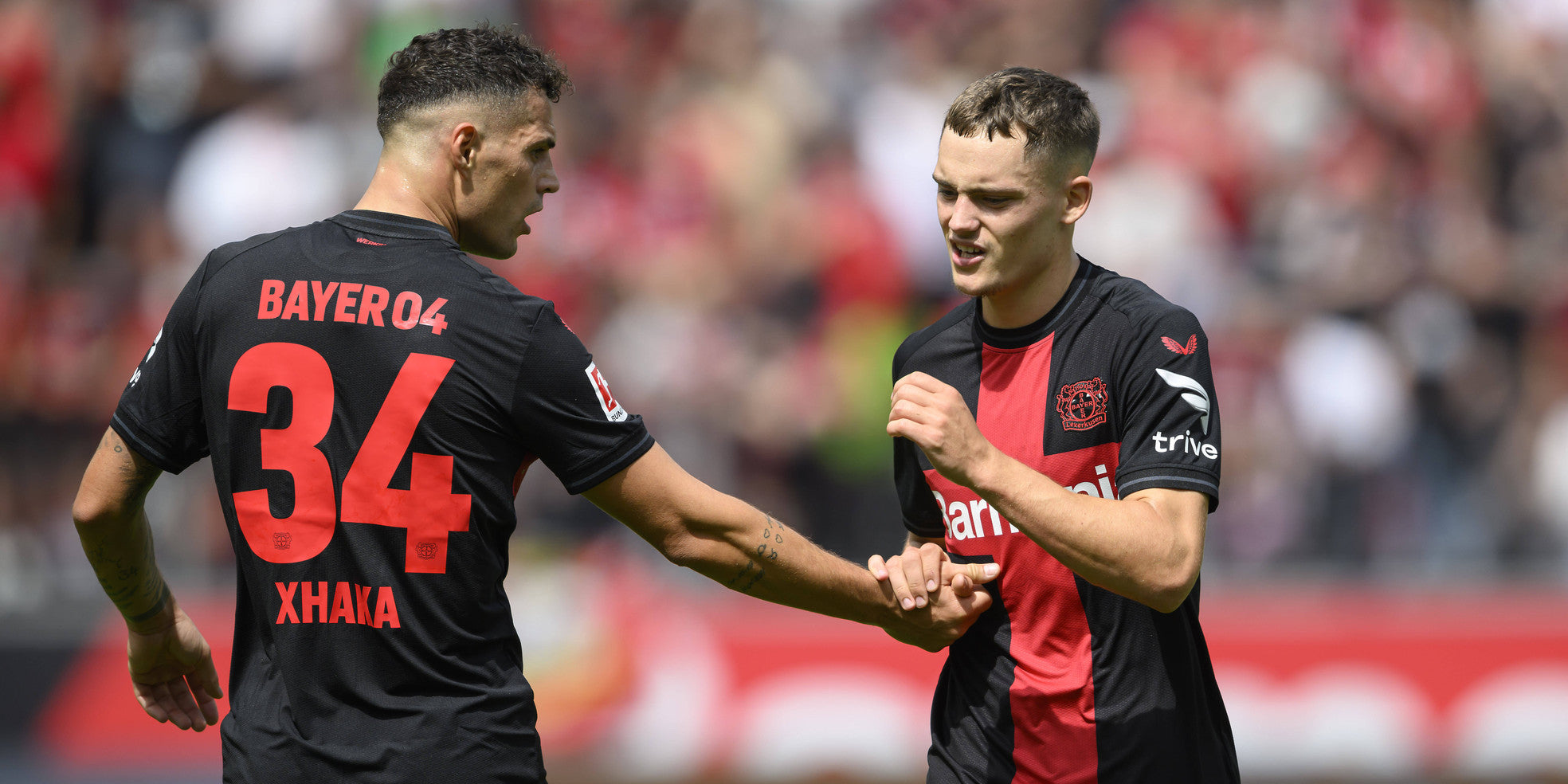 2023/24 Bayer Leverkusen #34 XHAKA Home Jersey (S)