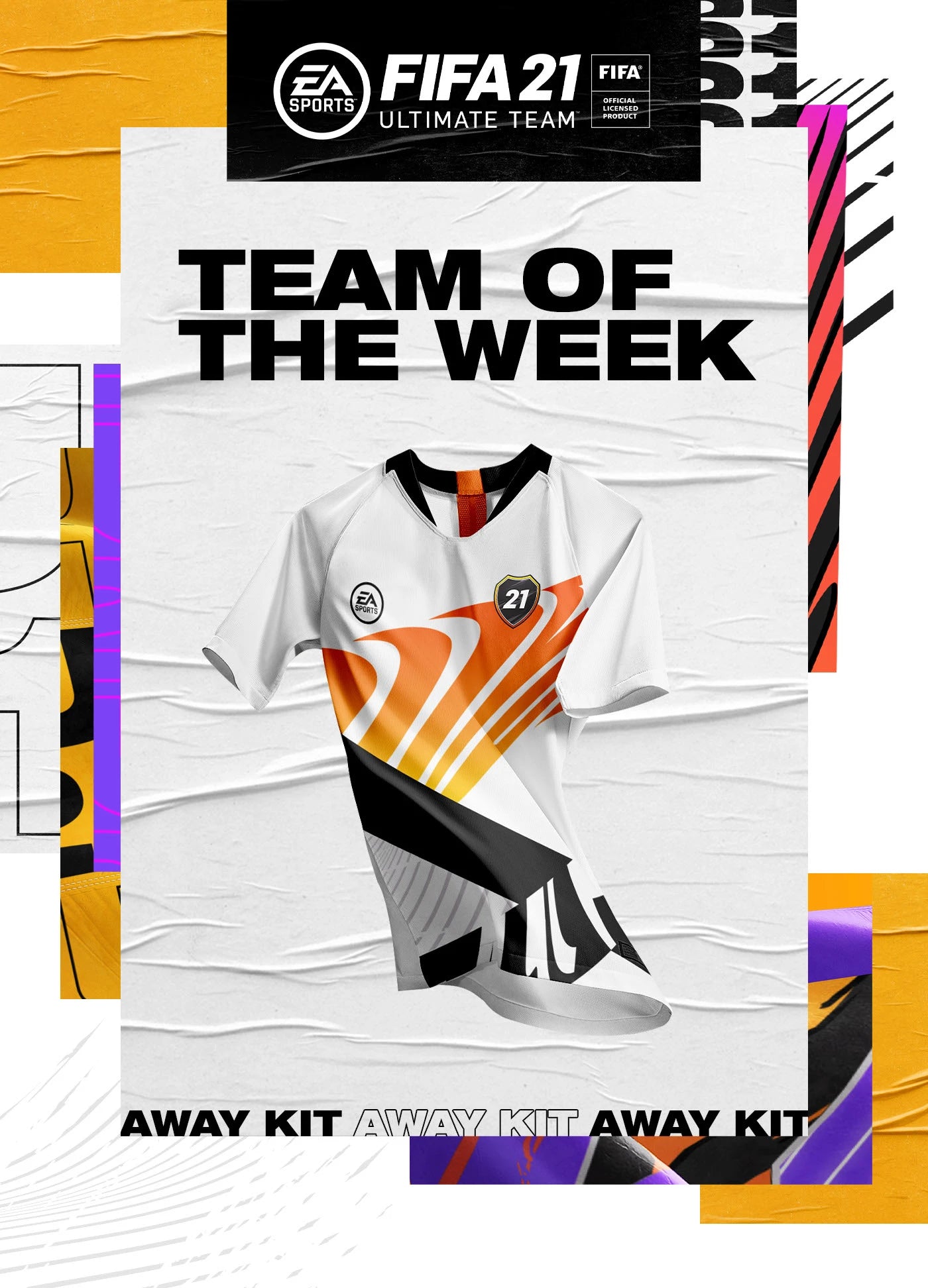 2021 EA Sports FIFA Ultimate Team #21 Away Jersey (XL)