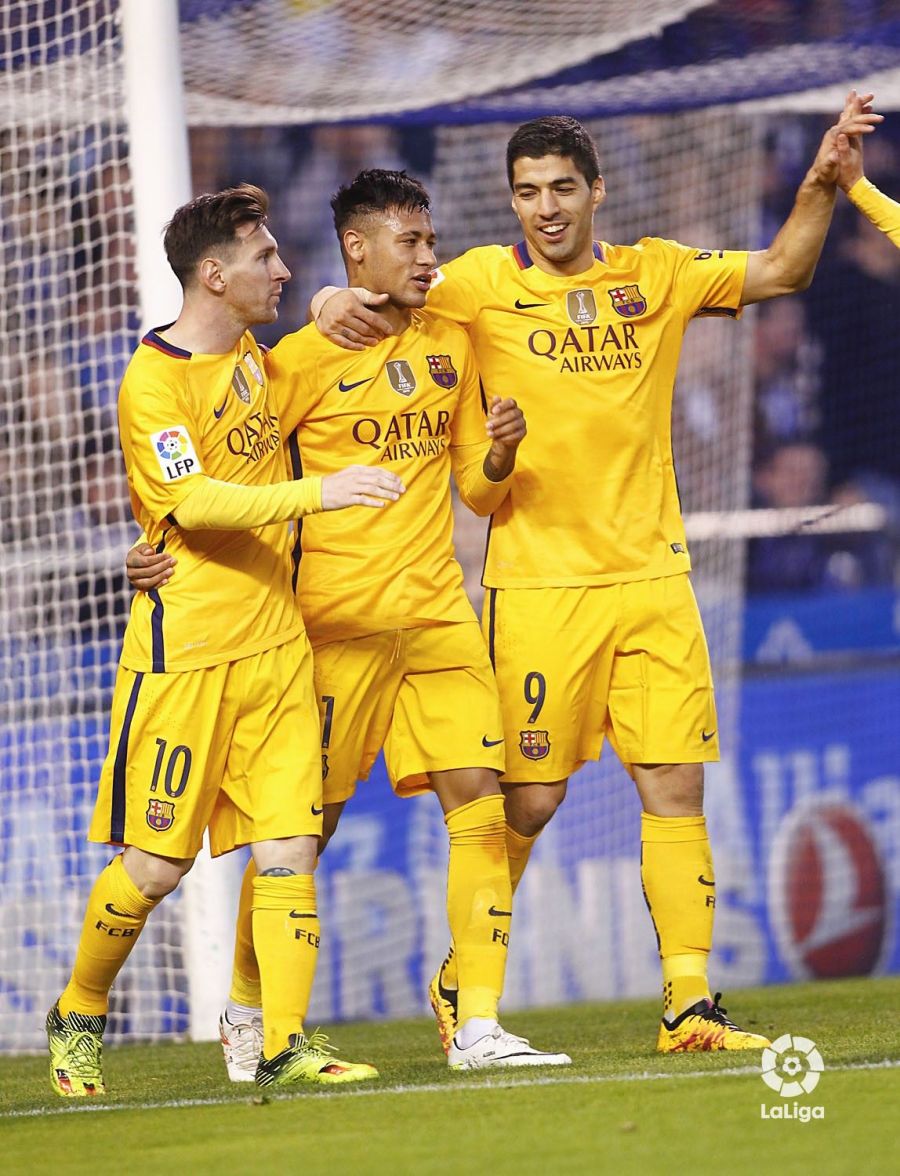 2015/16 Barcelona #11 NEYMAR JR Away Jersey (S) – Double Kick