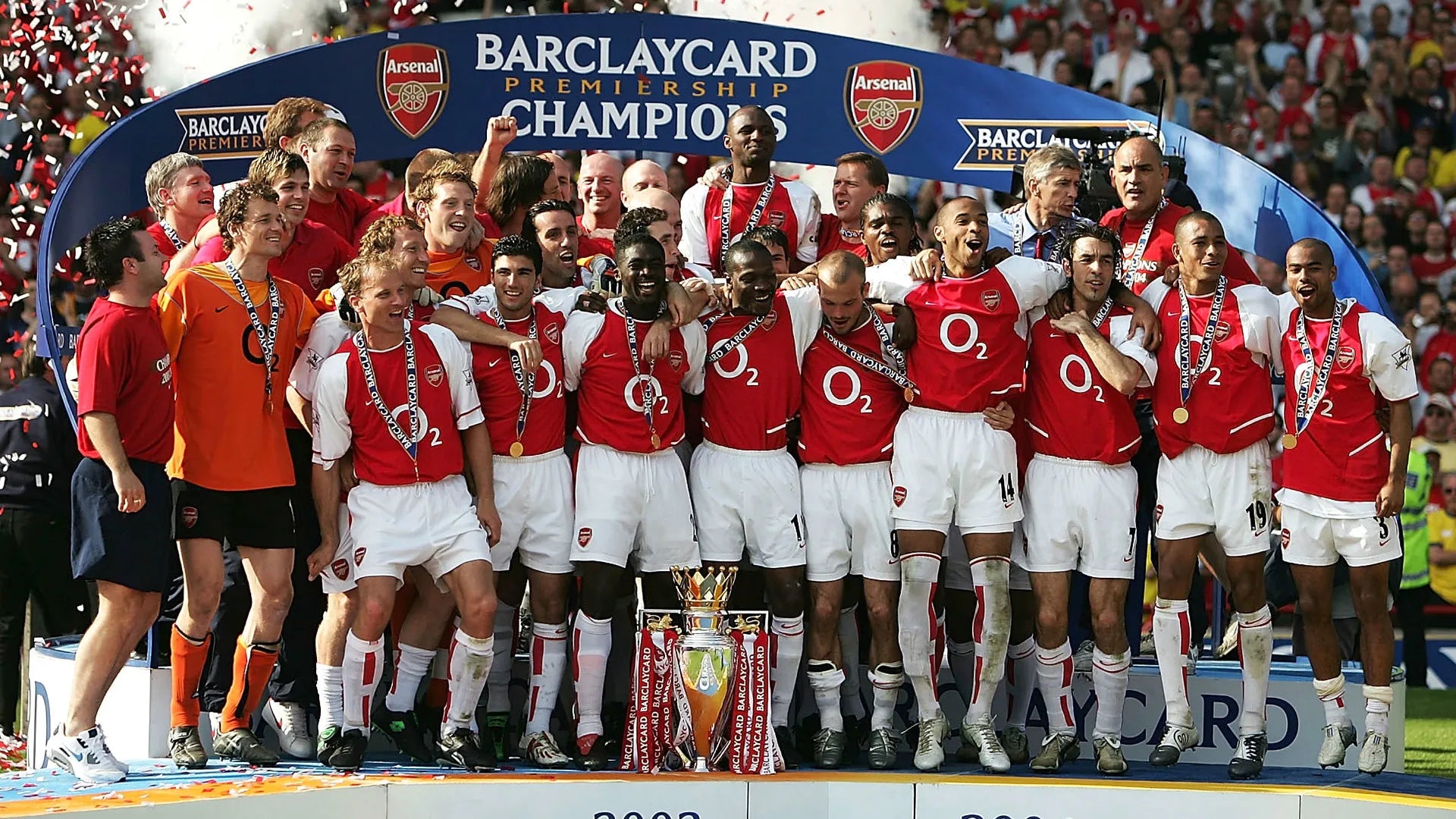 2002/04 Arsenal #10 BERGKAMP Home Jersey (S)