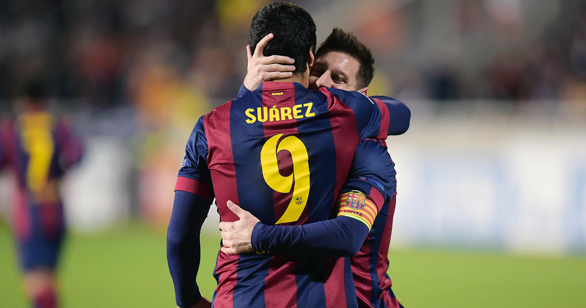 2014/15 Barcelona #9 SUAREZ Home Jersey (S) – Double Kick Football