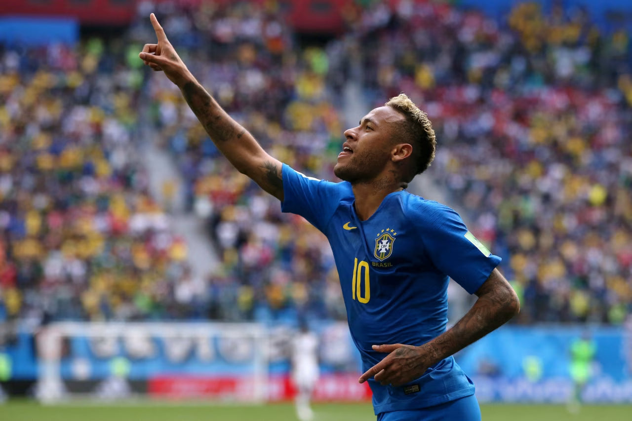 2018 Brazil #10 NEYMAR JR Away Jersey (S)