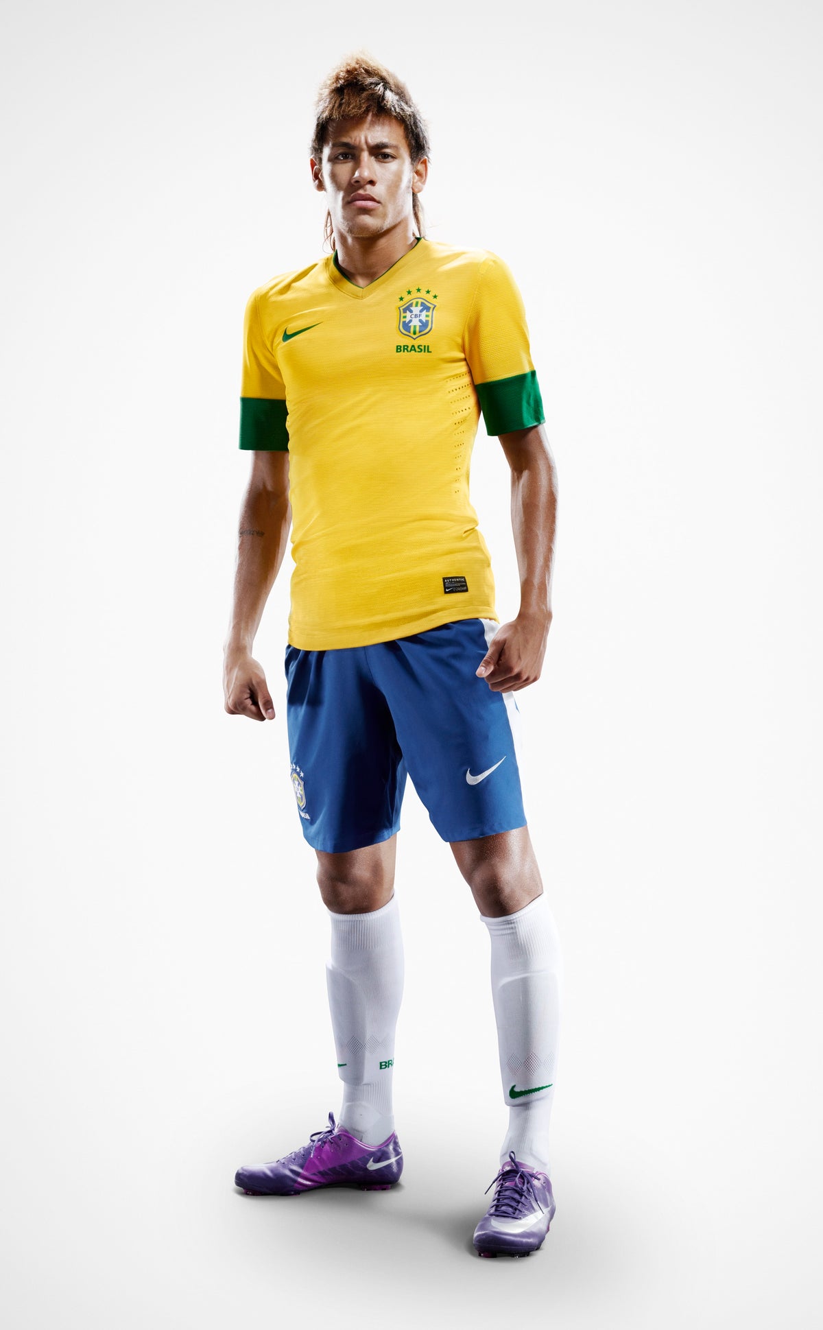 2012/13 Brazil #11 NEYMAR Home Jersey (S)