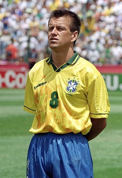 1994 Brazil #8 DUNGA Home Jersey (M)
