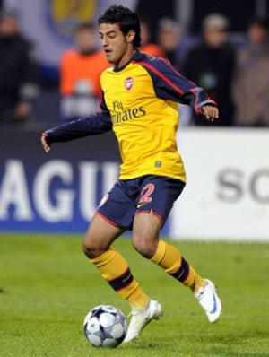 2008/09 Arsenal #12 VELA Away Jersey (L) L/S