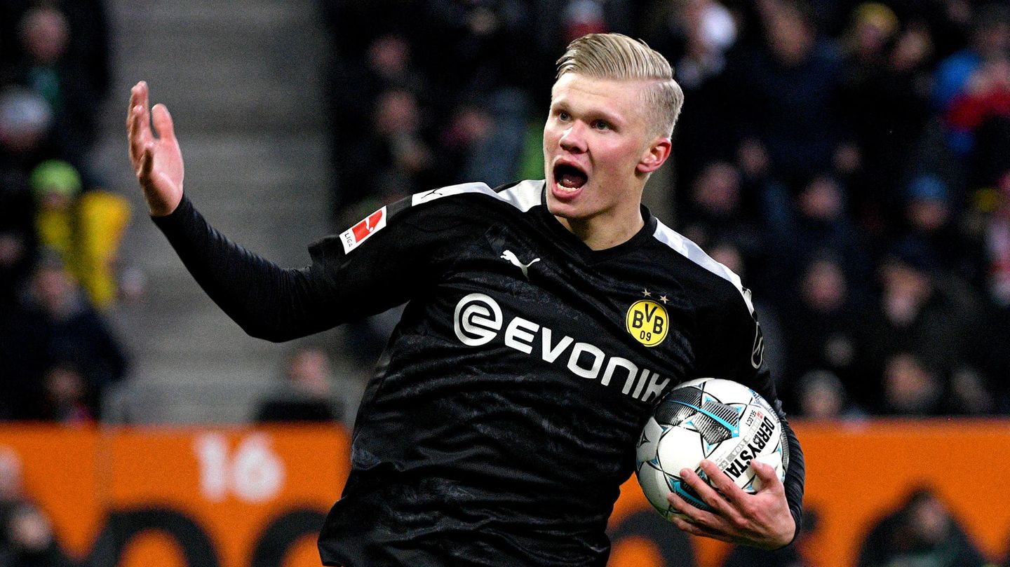 2019/20 Borussia Dortmund #17 HAALAND Away Jersey (L)