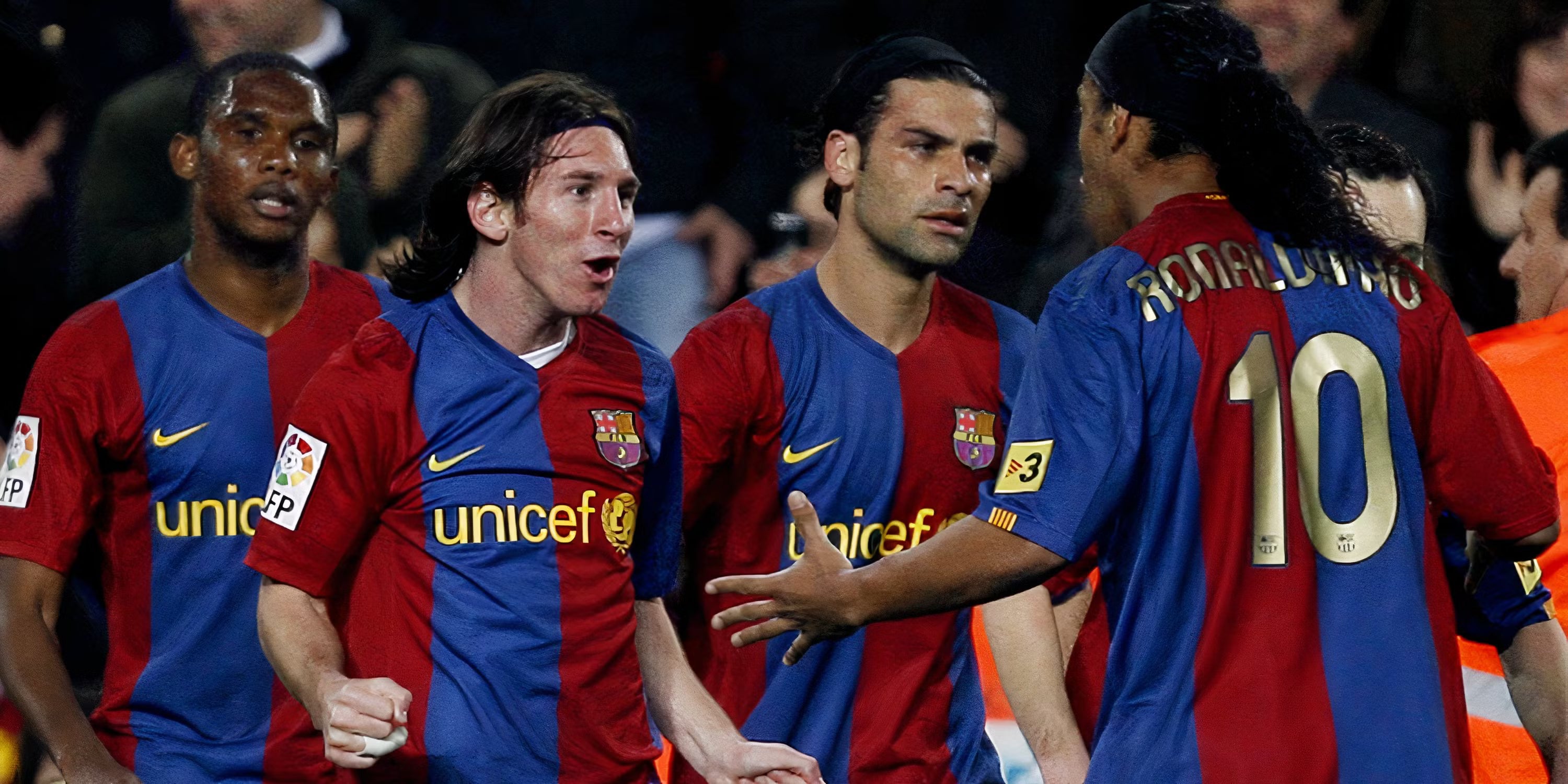 2006/07 Barcelona #19 MESSI Home Jersey (M)