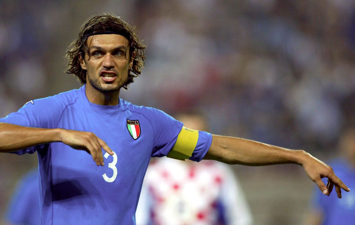 2002 Italy #3 MALDINI Home Jersey (L)