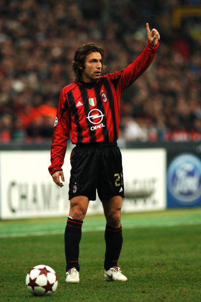 2004/05 AC Milan #21 PIRLO Home Jersey (L) L/S