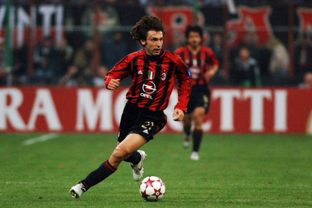 2004/05 AC Milan #21 PIRLO Home Jersey (L) L/S