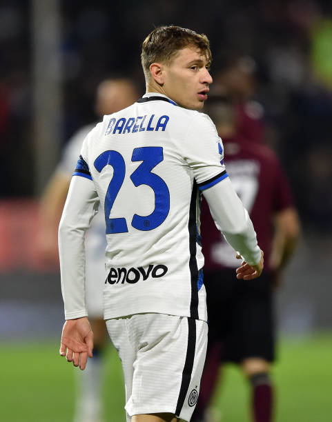 2021/22 Inter Milan #23 BARELLA Away Jersey (XL)
