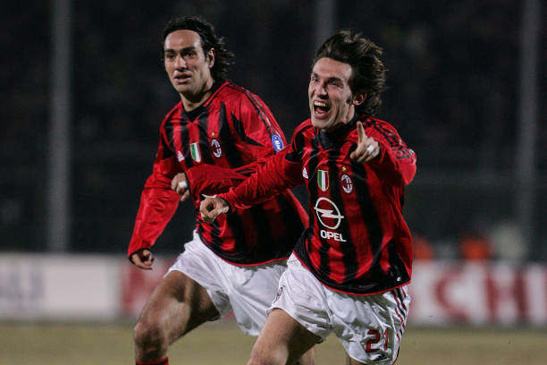 2004/05 AC Milan #21 PIRLO Home Jersey (L) L/S
