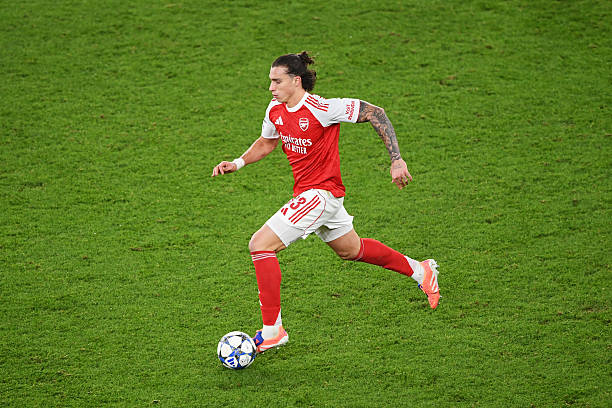 2025/26 Arsenal #33 CALAFIORI Home Jersey (S)