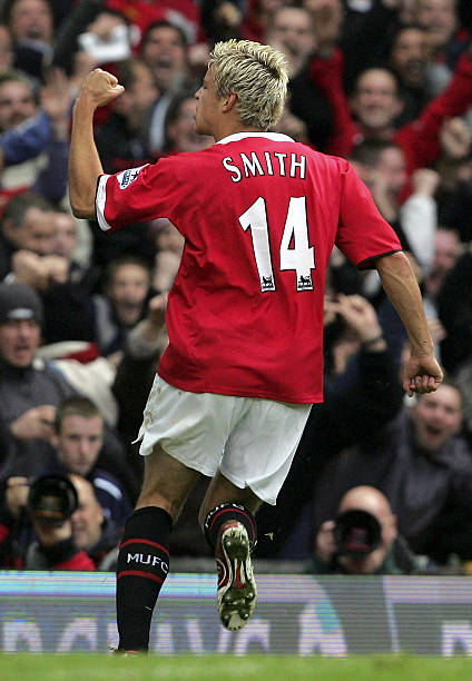 2004/06 Man Utd #14 SMITH Home Jersey (XL) L/S