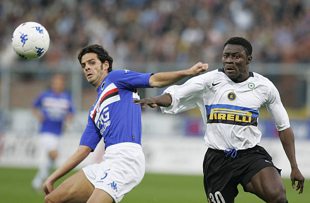 2005/06 Inter Milan #30 MARTINS Away Jersey (XL)