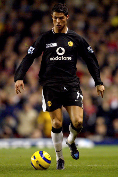 2003/05 Man Utd #7 RONALDO Away Jersey (S) L/S