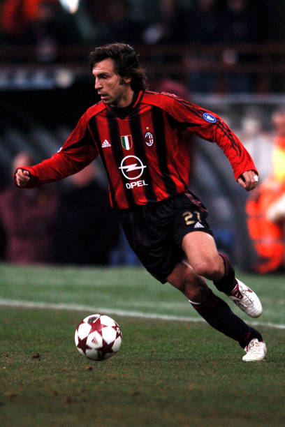 2004/05 AC Milan #21 PIRLO Home Jersey (L) L/S