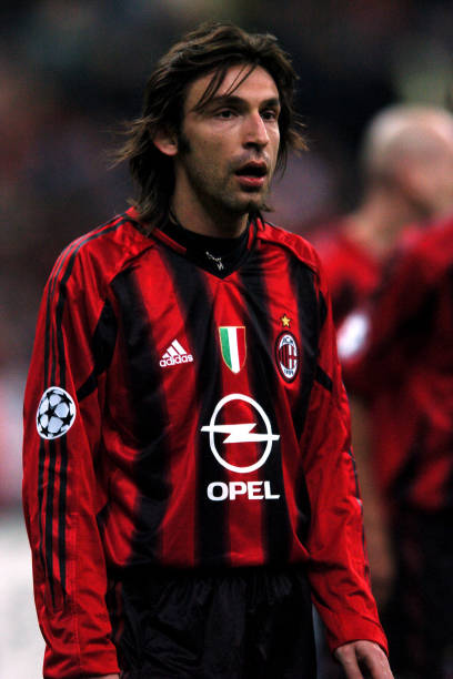 2004/05 AC Milan #21 PIRLO Home Jersey (L) L/S