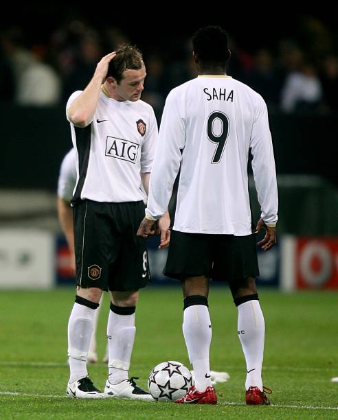 2006/08 Man Utd #9 SAHA Away Jersey (Y)