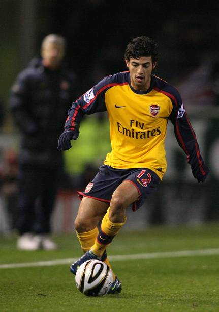 2008/09 Arsenal #12 VELA Away Jersey (L) L/S