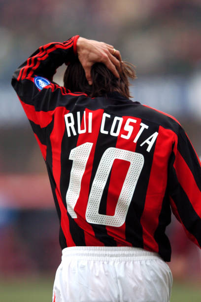 2003/04 AC Milan #10 RUI COSTA Home Jersey (L) L/S
