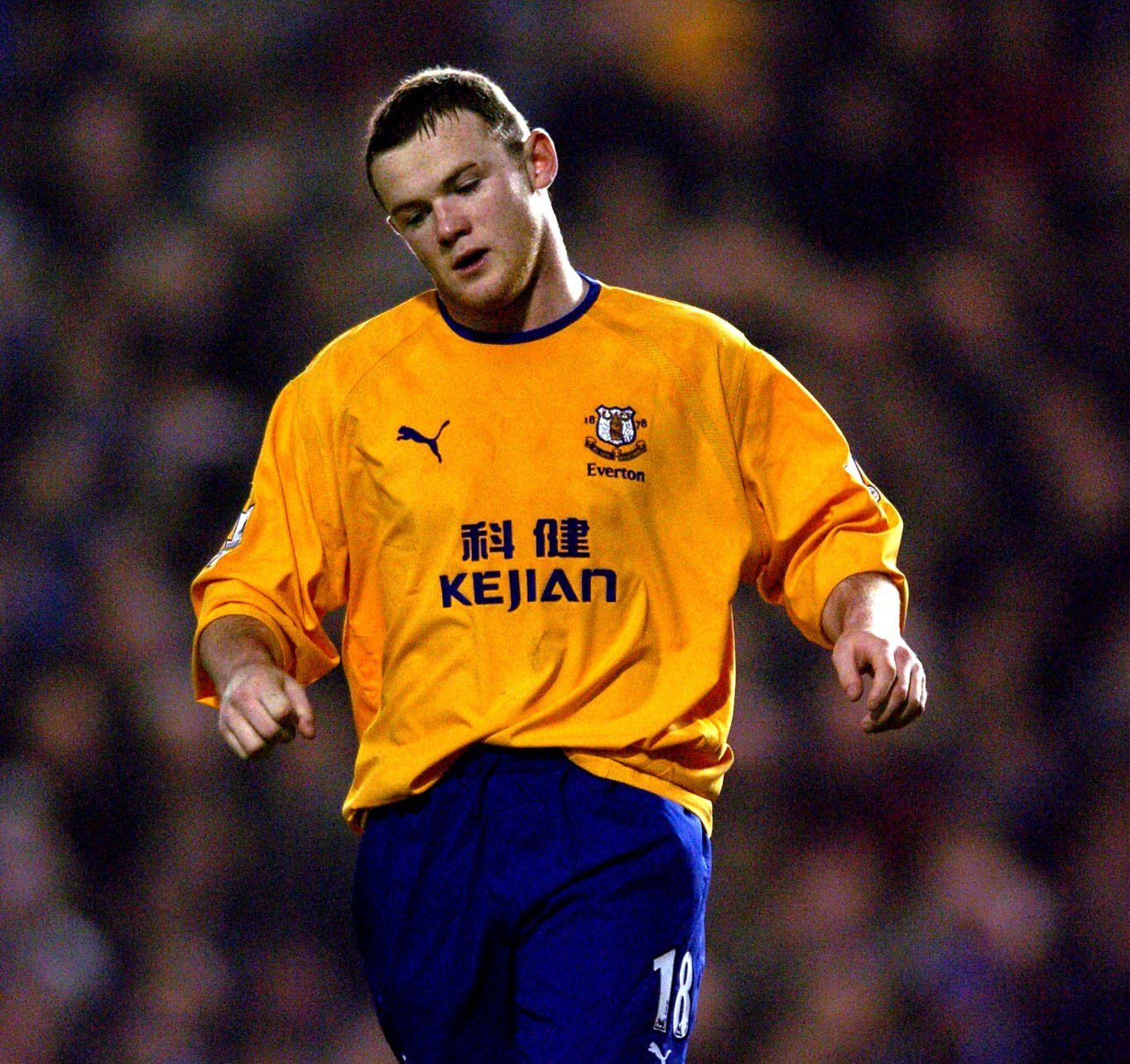 2003/04 Everton #18 ROONEY Away Jersey (S)