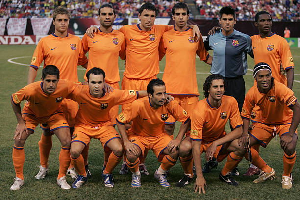 2006/07 Barcelona #19 MESSI Away Jersey (XL)