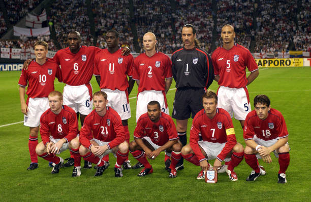 2002/04 England #5 FERDINAND Away Jersey (L)