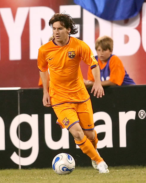 2006/07 Barcelona #19 MESSI Away Jersey (XL)